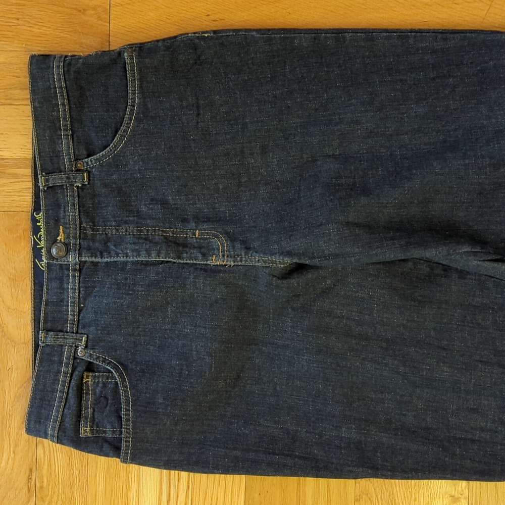 Gloria Vanderbilt the Perfect Fit High Rise Dark Wash Straight Leg Jeans Size 12